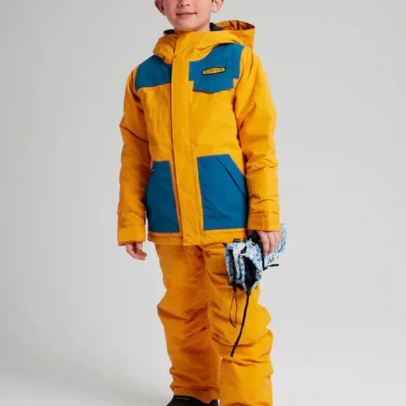 NEW Burton Jacket Youth Boys Small and Large Cadmium Yellow Dugout Snowb… - Picture 8 of 9